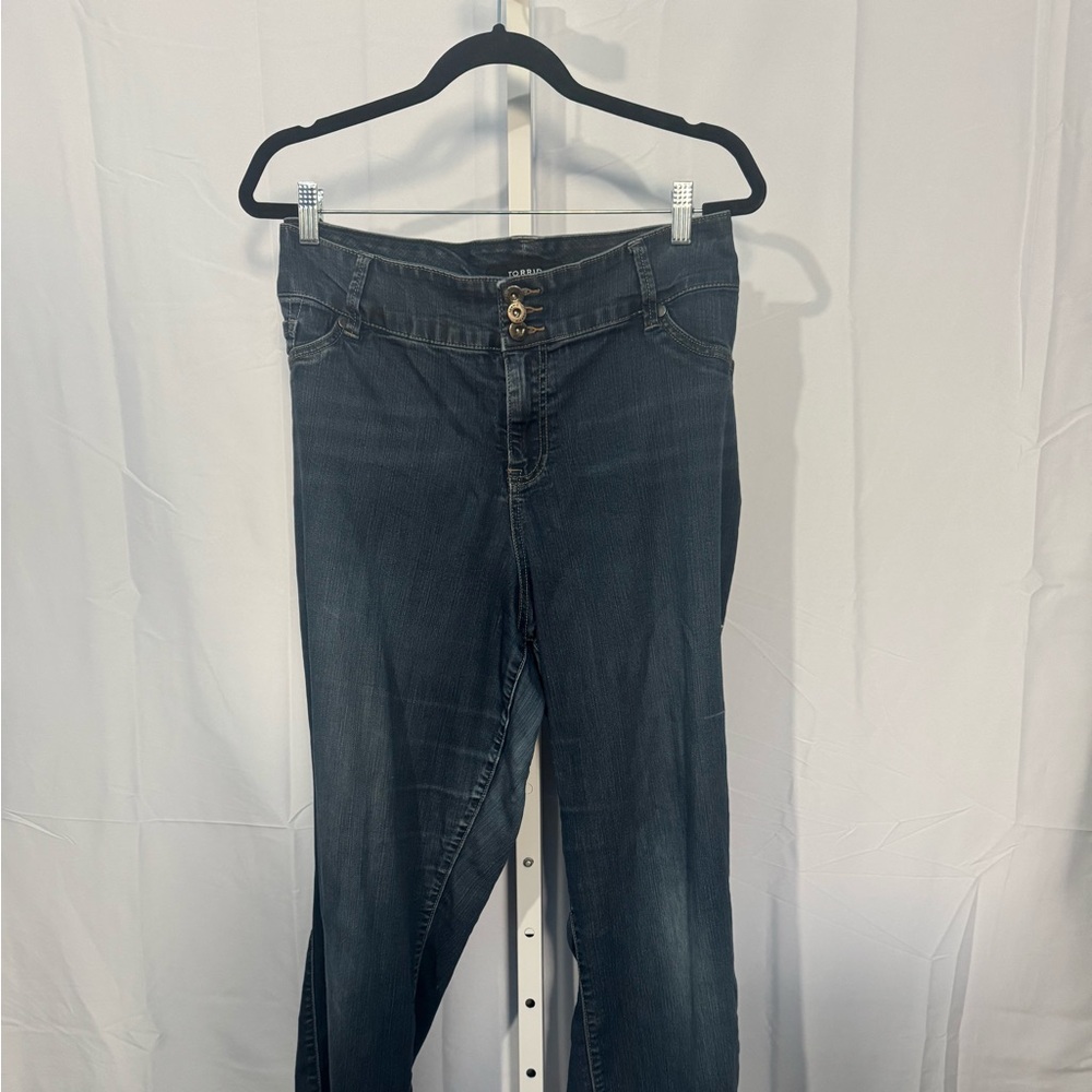 Torrid Denim with 3 Button Detail Size 24R